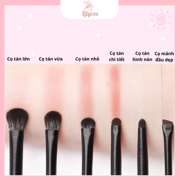 bộ cọ tán mắt 6 cây