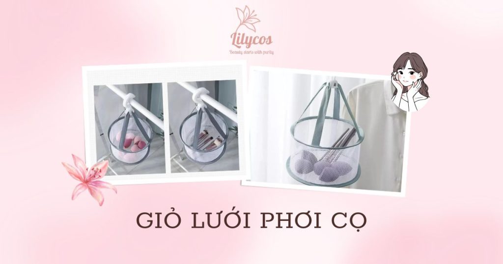 Giỏ lưới phơi cọ