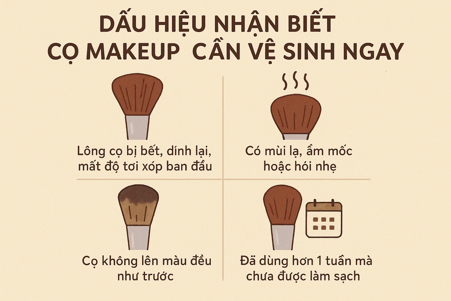 vệ sinh cọ