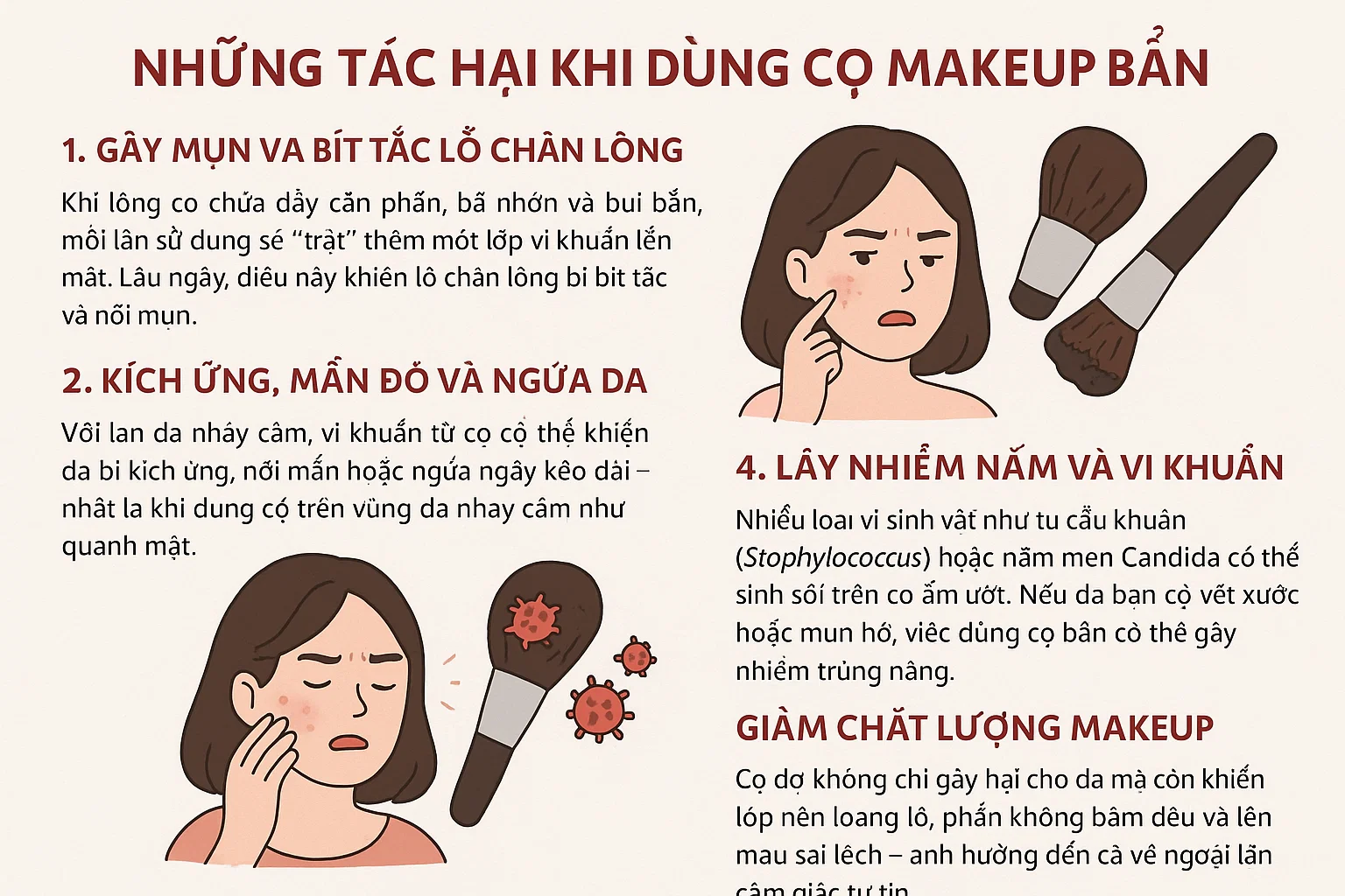 vệ sinh cọ